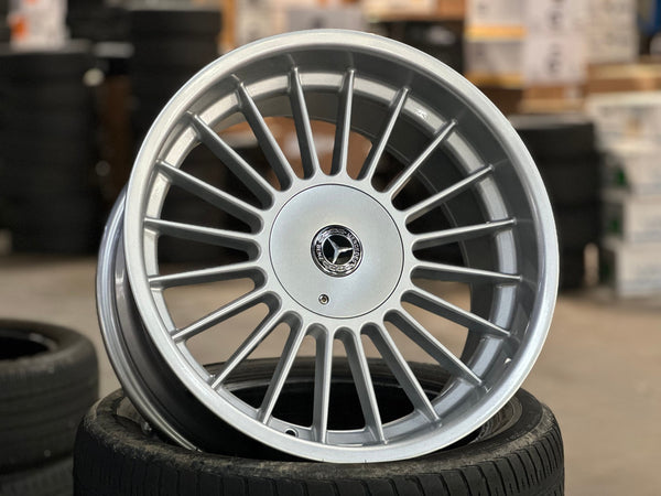 New 18X8.5 ET13 Alpina Classic Rim (4 wheel) Gloss Silver 5X112