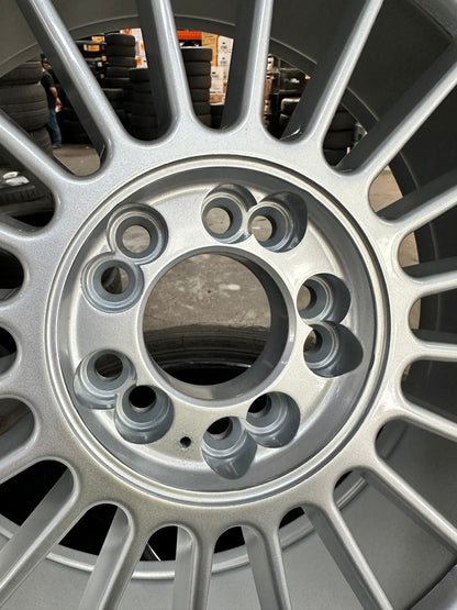 New 18X8.5 ET13 Alpina Classic Rim (4 wheel) Gloss Silver 5X112