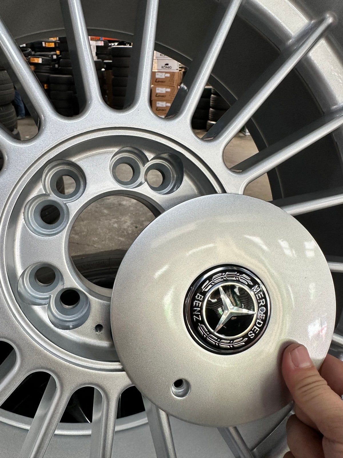 New 18X8.5 ET13 Alpina Classic Rim (4 wheel) Gloss Silver 5X112