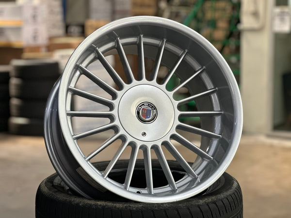 New 18X9.5 ET20 Alpina Classic Rim (4 wheel) Gloss Silver 5X120