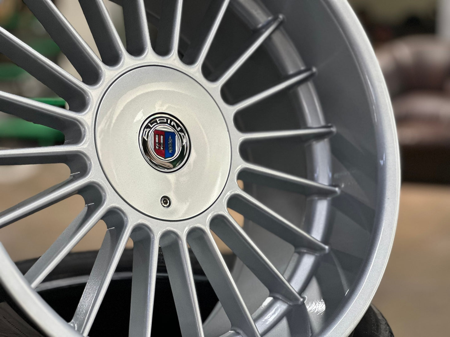 New 18X9.5 ET20 Alpina Classic Rim (4 wheel) Gloss Silver 5X112