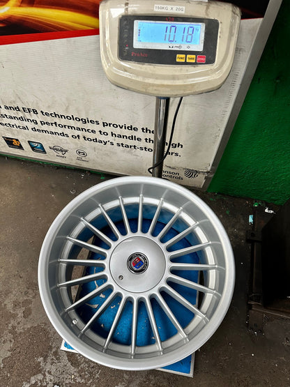 New 18X9.5 ET20 Alpina Classic Rim (4 wheel) Gloss Silver 5X120