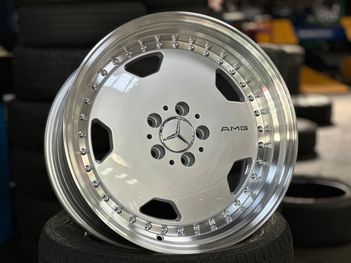 [Bundle] New 18x9.5 ET20 Mercedes AERO Classic 5x112 Silver