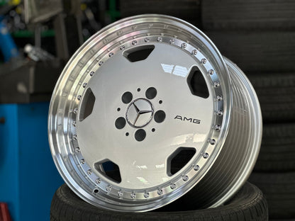 New 18X8.5 ET18 Mercedes Aero Classic Rim (4 wheel) Gloss Silver 5X112