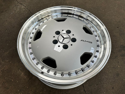 New 18X8.5 ET18 Mercedes Aero Classic Rim (4 wheel) Gloss Silver 5X112