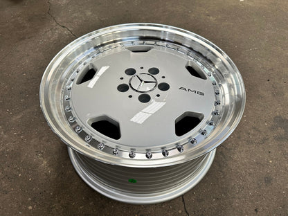 New 18X8.5 ET18 Mercedes Aero Classic Rim (4 wheel) Gloss Silver 5X112