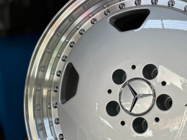 New 18X8.5 ET18 Mercedes Aero Classic Rim (4 wheel) Gloss Silver 5X112