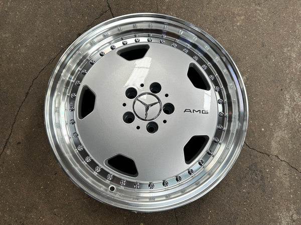 New 18X8.5 ET30 Mercedes Aero Classic Rim (4 wheel) Gloss Silver 5X112