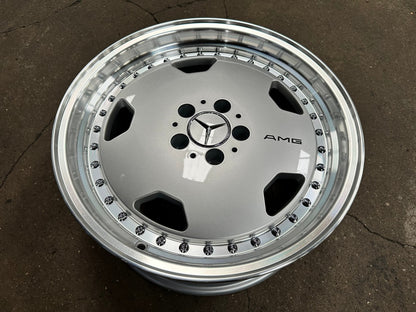 New 18X8.5 ET30 Mercedes Aero Classic Rim (4 wheel) Gloss Silver 5X112