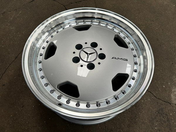 New 18X8.5 ET30 Mercedes Aero Classic Rim (4 wheel) Gloss Silver 5X112