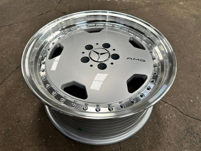 New 18X8.5 ET30 Mercedes Aero Classic Rim (4 wheel) Gloss Silver 5X112