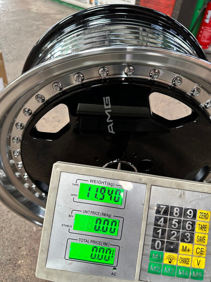 New 18X8.5 ET30 Mercedes Aero Classic Rim (4 wheel) Gloss Black 5X112