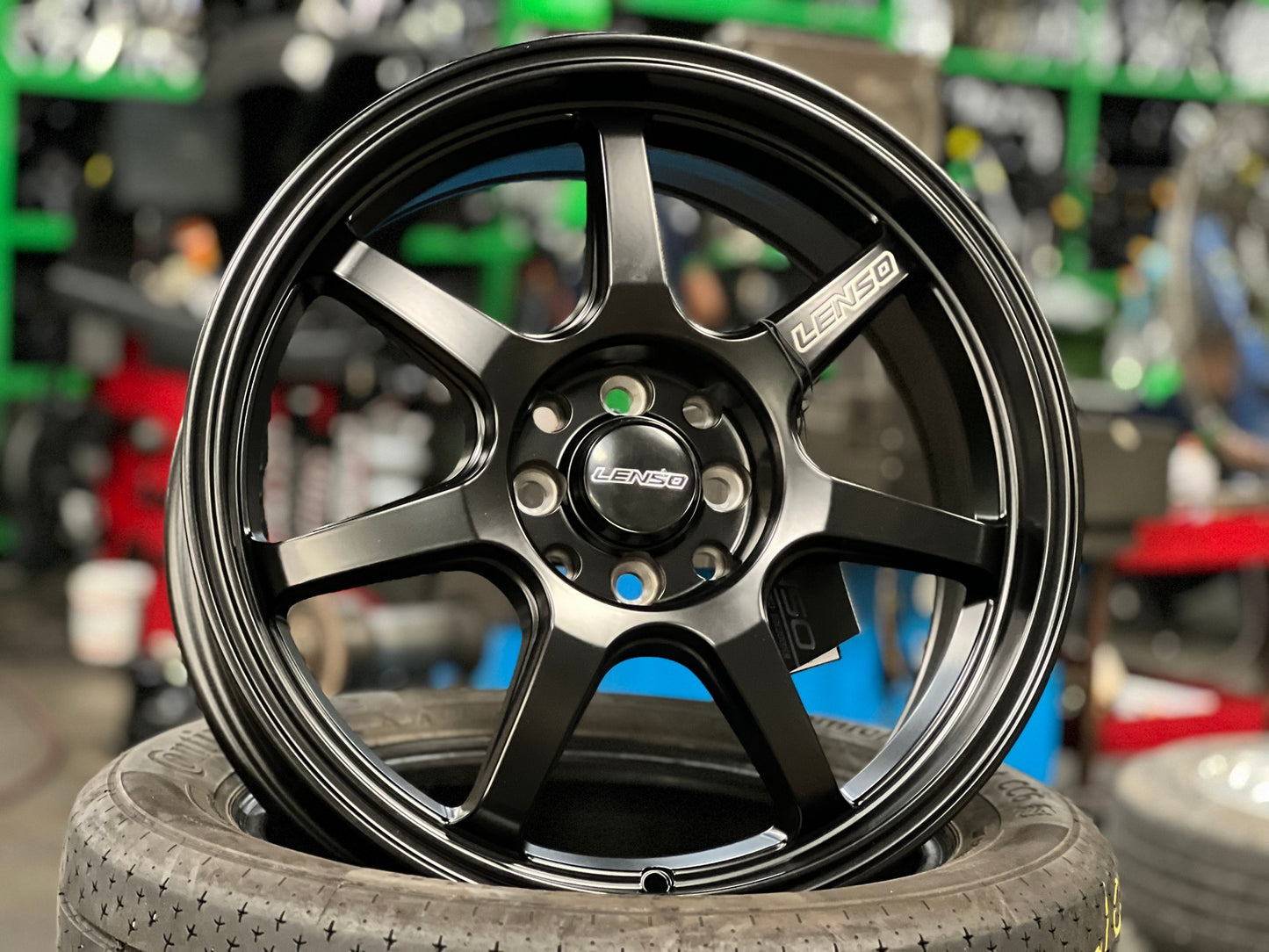 New 17X7 ET35 Lenso Evolt Rim (4 wheel) Matt Black 4X100