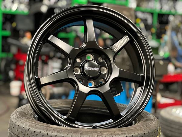 New 17X7 ET35 Lenso Evolt Rim (4 wheel) Matt Black 4X114.3