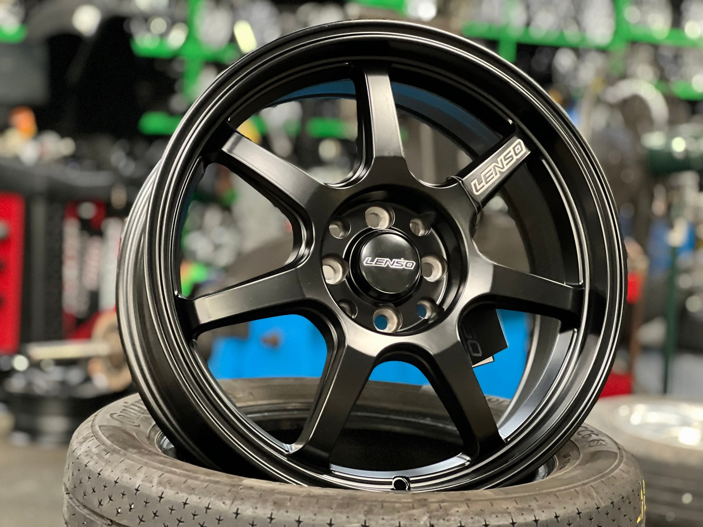 New 17X7 ET35 Lenso Evolt Rim (4 wheel) Matt Black 4X114.3