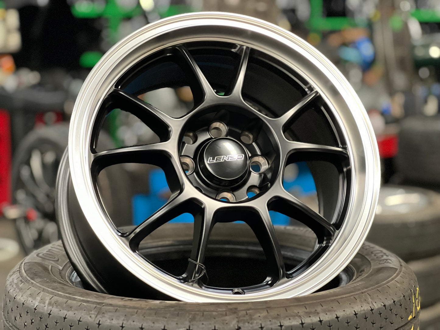 New 15X7 ET40 Lenso Fanatic Rim (4 wheel) Matt Black 4X114.3