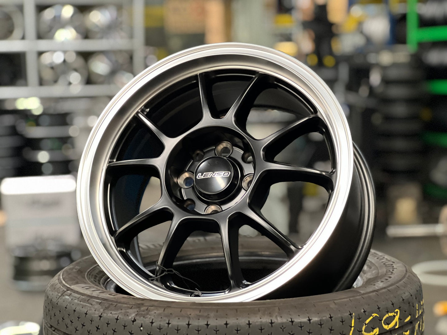 New 15X7 ET40 Lenso Fanatic Rim (4 wheel) Matt Black 4X114.3