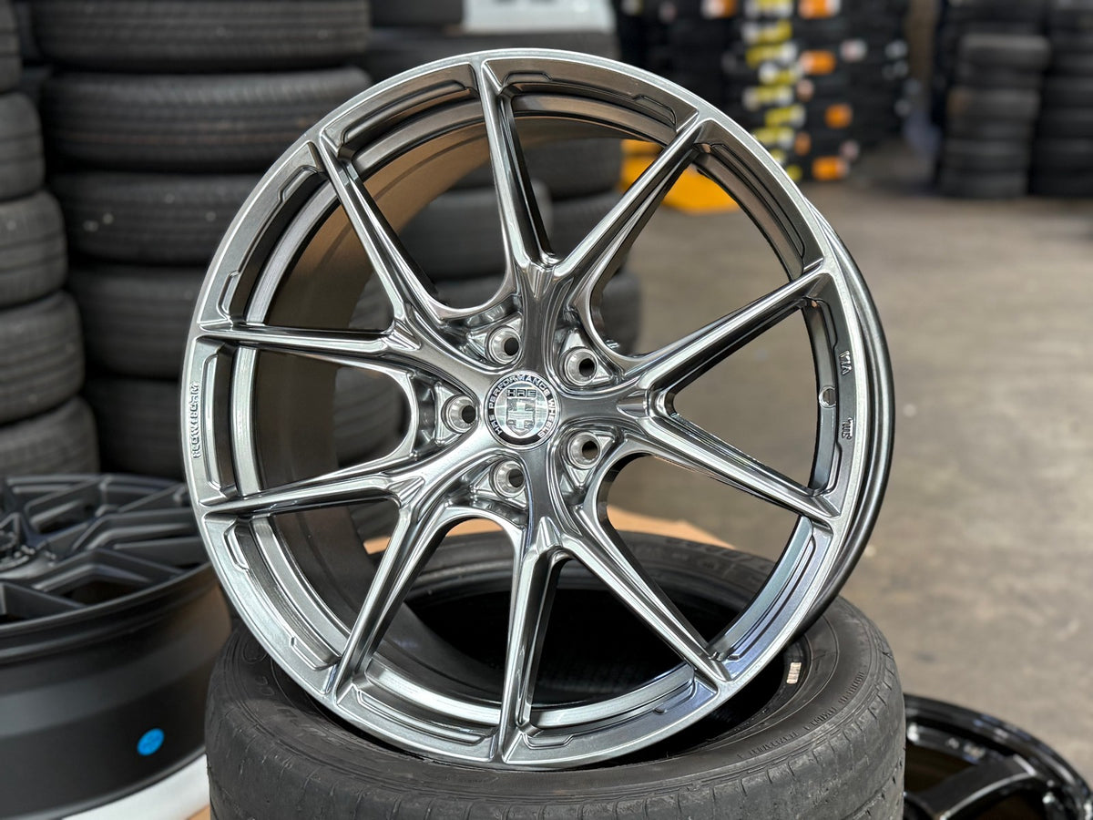 New 19X8.5 ET35 HRE Design Rim (4 wheel) Gloss Silver 5X108