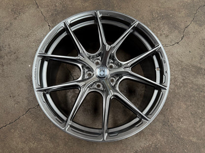 New 19X8.5 ET35 HRE Design Rim (4 wheel) Gloss Silver 5X108