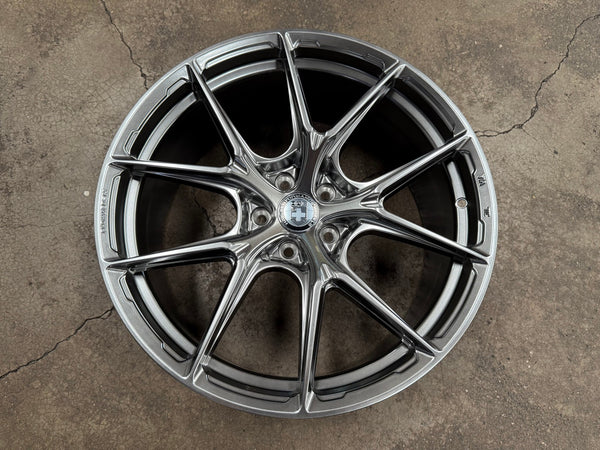 New 19X8.5 ET35 HRE Design Rim (4 wheel) Gloss Silver 5X108