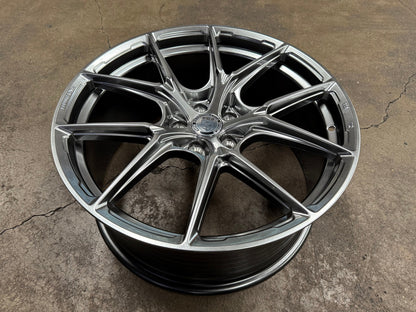 New 19X8.5 ET35 HRE Design Rim (4 wheel) Gloss Silver 5X108