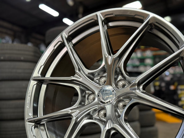 New 19X8.5 ET35 HRE Design Rim (4 wheel) Gloss Silver 5X108