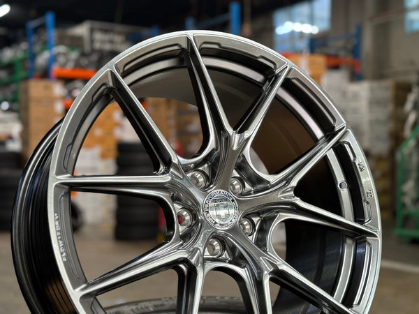 New 19X8.5 ET35 HRE Design Rim (4 wheel) Gloss Silver 5X108