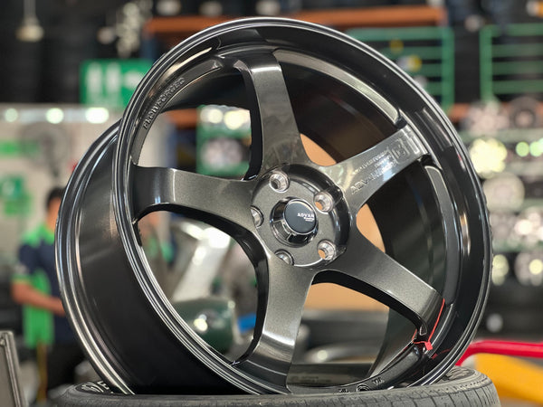 New 19X8.5 ET38 FFGT039 Rim (4 wheel) Gloss Gunmetal 5X112
