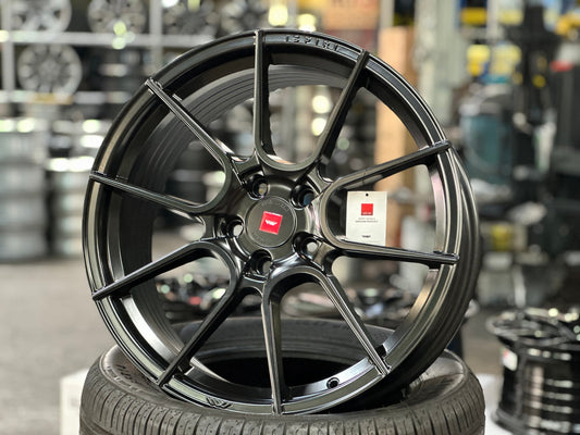 New 19X8.5 ET43 Ispiri FFP6 Rim (4 wheel) Matt Black 5X112