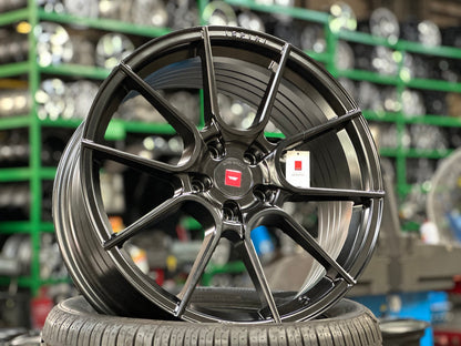 New 19X8.5 ET43 Ispiri FFP6 Rim (4 wheel) Matt Black 5X112