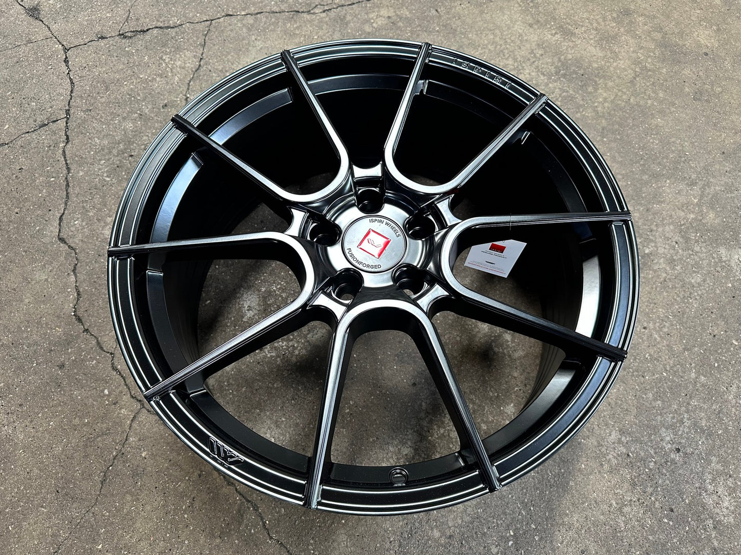 New 19X8.5 ET43 Ispiri FFP6 Rim (4 wheel) Matt Black 5X114.3