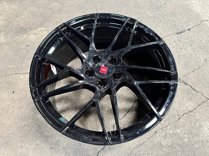 New 19X8.5 ET30 Ispiri FFRM Rim (4 wheel) Gloss Black 5X112