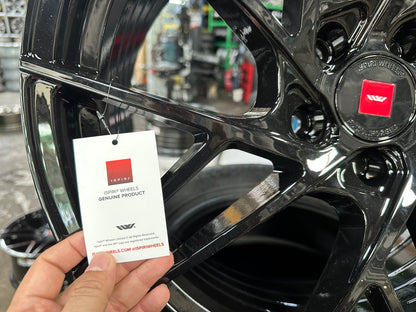 New 19X8.5 ET30 Ispiri FFRM Rim (4 wheel) Gloss Black 5X112