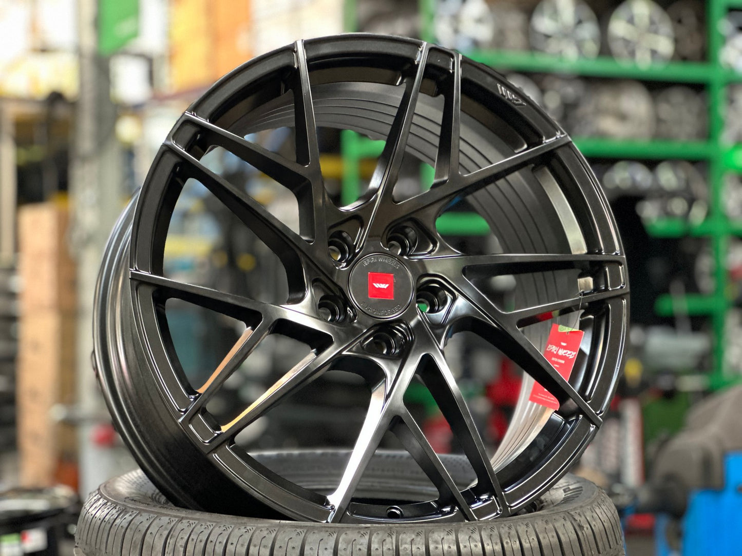 New 19X8.5 ET43 Ispiri FFRM Rim (4 wheel) Matt Black 5X114.3
