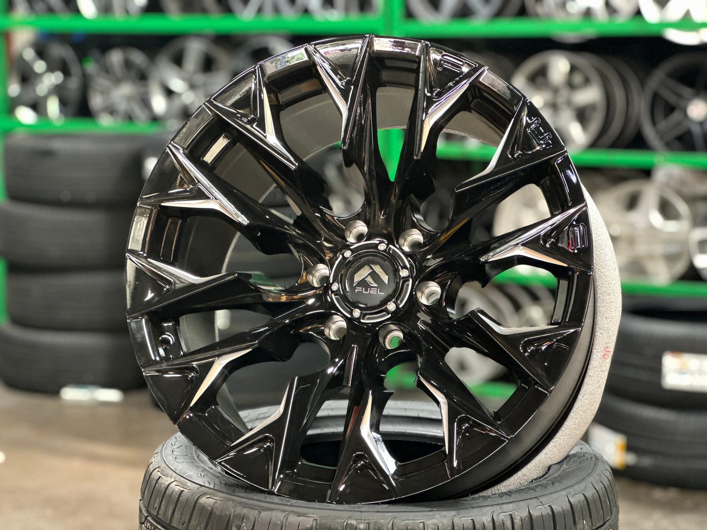 New 20X10 ET-18 Fuel Rim (4 wheel) Gloss Black 6X139.7