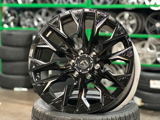 New 20X10 ET-18 Fuel Rim (4 wheel) Gloss Black 6X139.7