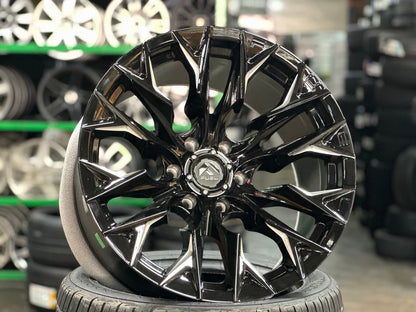 New 20X10 ET-18 Fuel Rim (4 wheel) Gloss Black 6X139.7