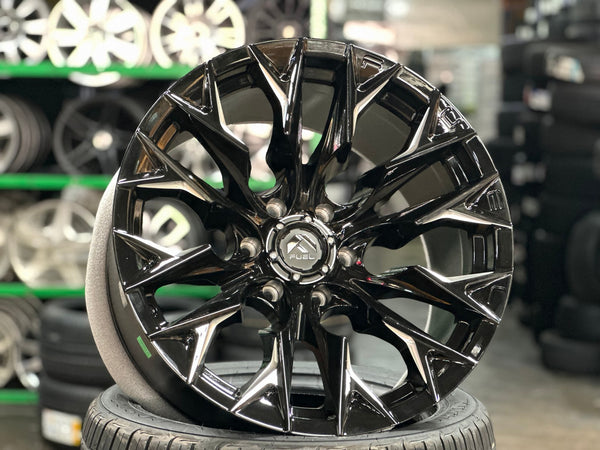 New 20X10 ET-18 Fuel Rim (4 wheel) Gloss Black 6X139.7