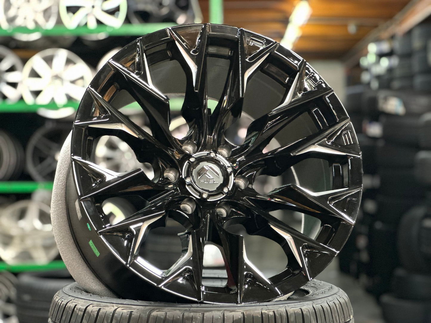 New 20X10 ET-18 Fuel Rim (4 wheel) Gloss Black 6X139.7