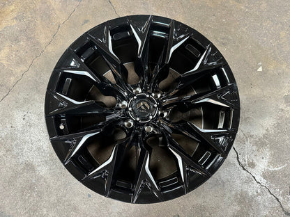 New 20X10 ET-18 Fuel Rim (4 wheel) Gloss Black 6X139.7