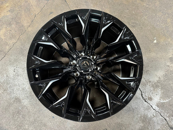 New 20X10 ET-18 Fuel Rim (4 wheel) Gloss Black 6X139.7