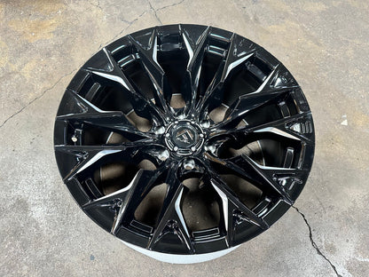 New 20X10 ET-18 Fuel Rim (4 wheel) Gloss Black 6X139.7