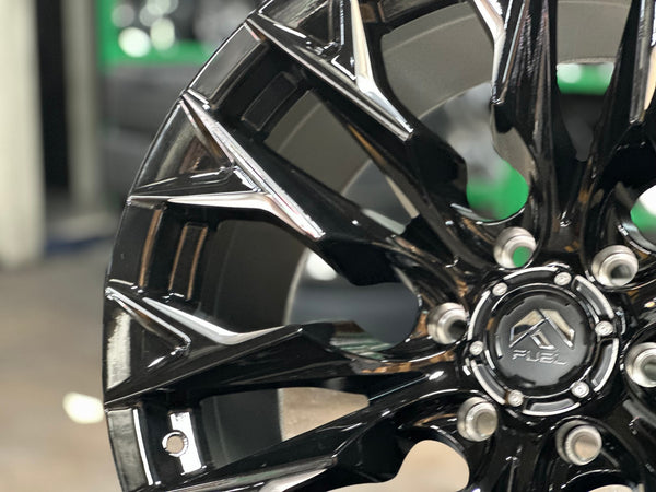 New 20X10 ET-18 Fuel Rim (4 wheel) Gloss Black 6X139.7