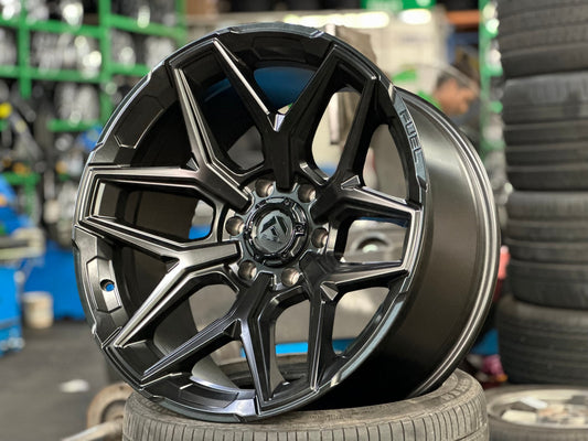 New 20X10 ET-18 Fuel Flux Rim (4 wheel) Matt Black 6X139.7