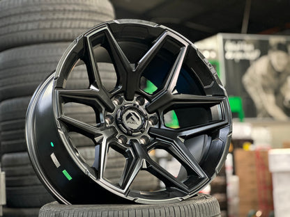 New 20X10 ET-18 Fuel Flux Rim (4 wheel) Matt Black 6X139.7