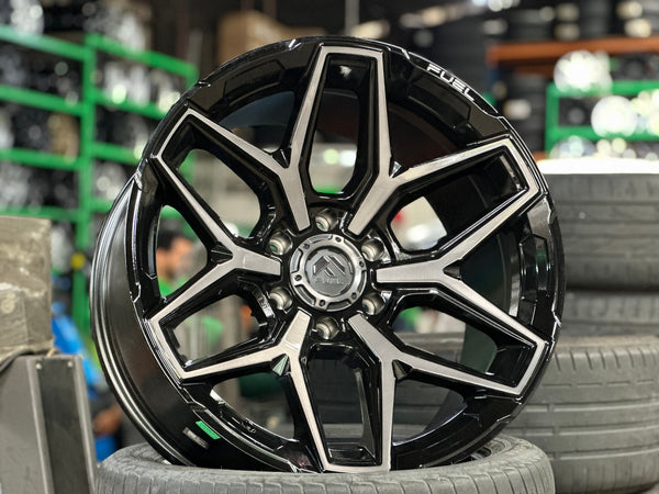 New 20X10 ET-18 Fuel Flux Rim (4 wheel) Gloss Black PF 6X139.7