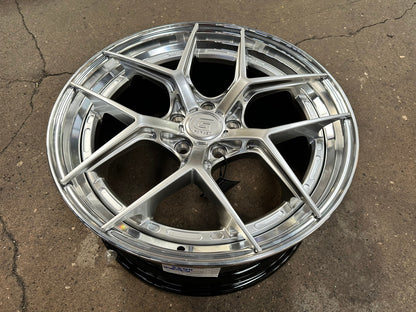 New 19X8.5 ET43 G Forged GF01 Rim (4 wheel) Gloss Silver 5X112