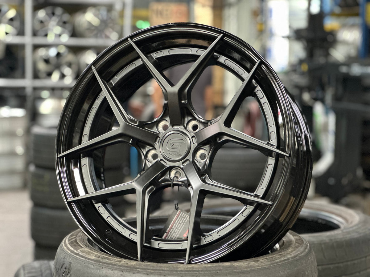 New 19X8.5 ET43 G Forged GF01 Rim (4 wheel) Matt Black 5X112
