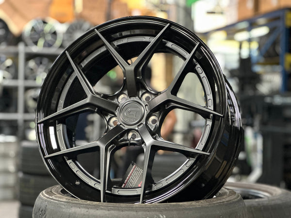 New 19X8.5 ET43 G Forged GF01 Rim (4 wheel) Matt Black 5X114.3