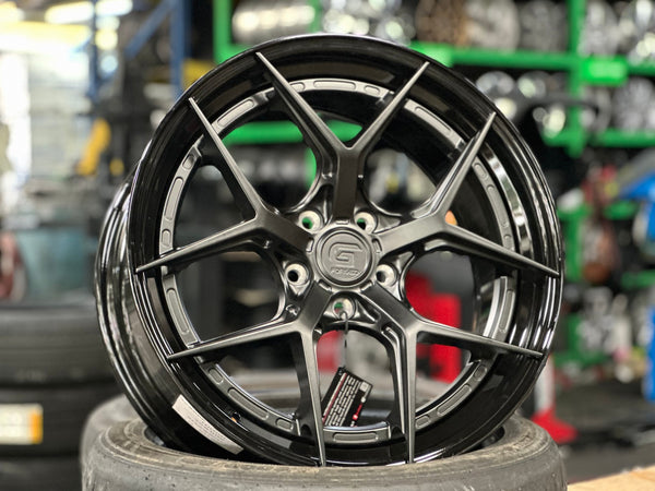 New 19X8.5 ET43 G Forged GF01 Rim (4 wheel) Matt Black 5X114.3